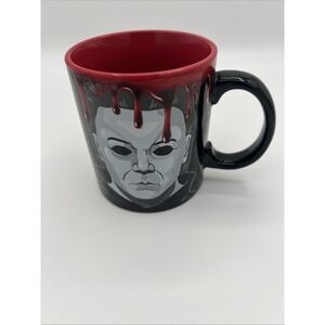 "HAVE A‎ KNIFE DAY" CERAMIC COFFEE TEA CUP MUG 20 OZ MICHAEL MYERS HALLOWEEN